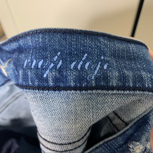 7 for All Mankind Bermuda Denim Shorts Crop Dojo Jeans - Picture 14 of 16